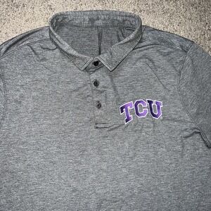 Lululemon Metal Vent Tech TCU Polo Shirt Mens L Gray Performance Stretch